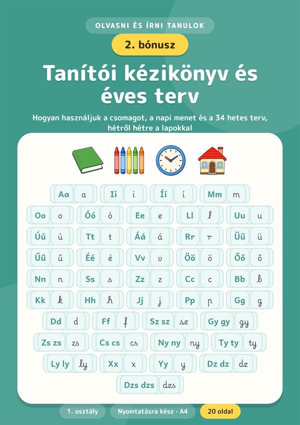 Bónusz 2: Tanítói kézikönyv és éves terv