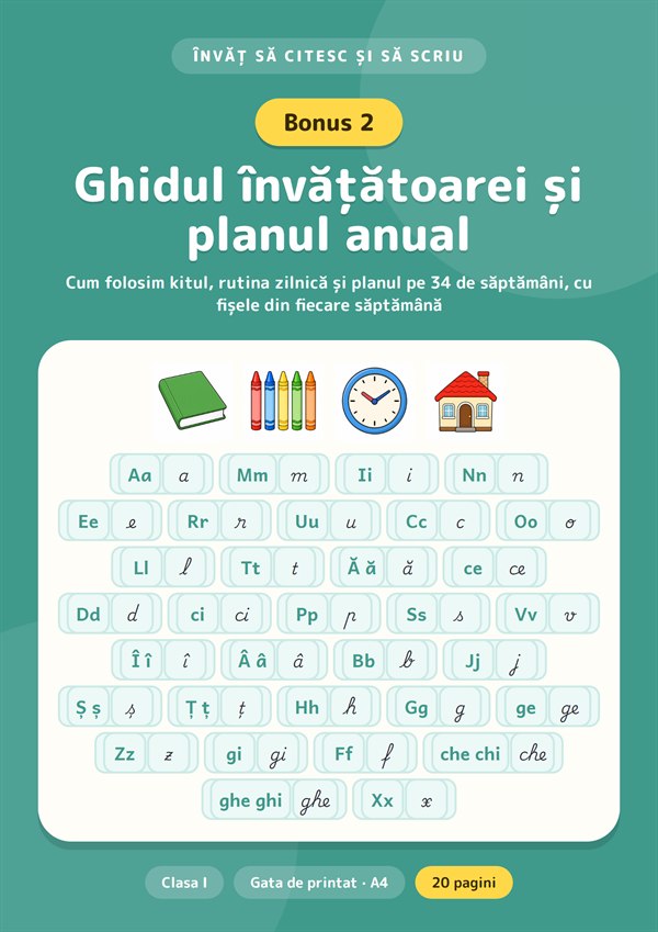 Bonus 2: Ghidul învățătoarei și planul anual